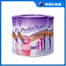 【澳洲直邮包邮】Abbott 雅培 小安素PediaSure营养粉 草莓味 850克x3罐/箱（1-10岁适用）【爆罐不理赔介意慎拍】【奶粉订单身份证必须上传】【新疆、西藏、内蒙古、青海、宁夏、海南、甘肃，需加收运费】